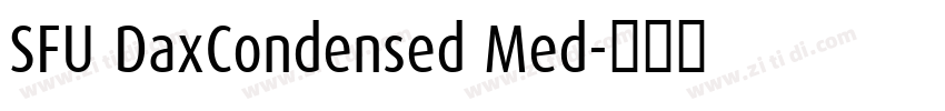 SFU DaxCondensed Med字体转换